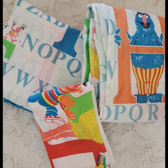 Sesame Street Other - VINTAGE 80s•Sesame Street twin alphabet set•